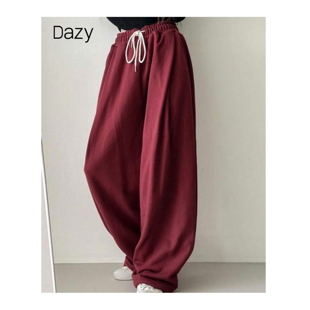 DAZY Women's Loose Elastic Waistband Street Style Sweatpants With Tie✨ like New!